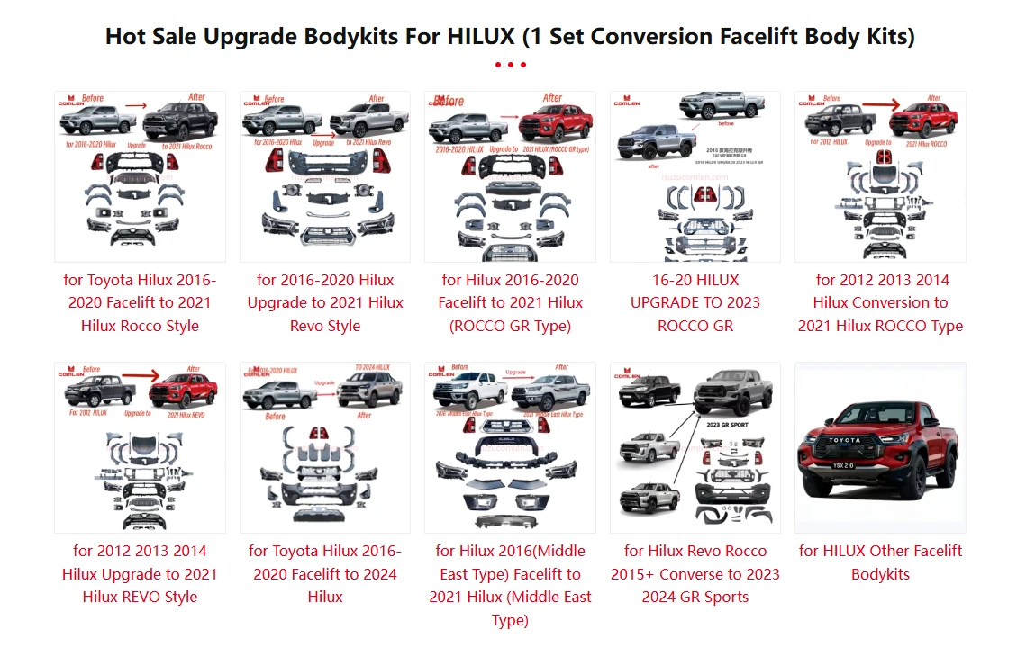 toyota Hilux Upgrade bodykits toyota Hilux Upgrade bodykits